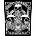 Back patch AMON AMARTH - Three Skulls